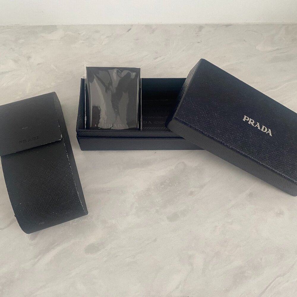 Prada Sunglasses Case, Box and Cloth